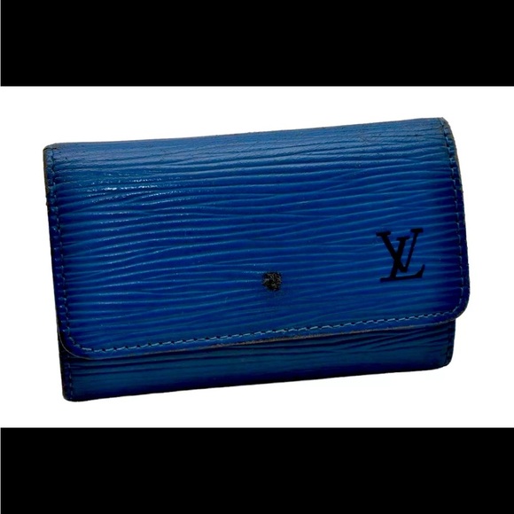 Louis Vuitton Epi Multicles 6 Key Case Blue M63815 LV 2884I​ EUC​ - Picture 1 of 14
